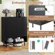image 10 of COSTWAY Storage Cabinet 2 Door Buffet Sideboard Black Black