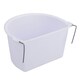 image 4 of 2PK Large White Plastic Bird Feeder Primary Bird Food/Water Cage Dish 11.5cm White