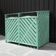 image 7 of Wooden Double Wheelie Bin Storage - Green