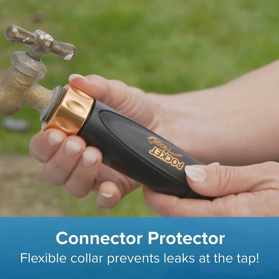 image 1 of Pocket Hose Copper Bullet Expanding Hosepipe 50ft Black