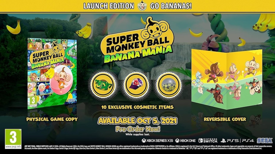 image 1 of Super Monkey Ball Banana Mania - Xbox One/Series X