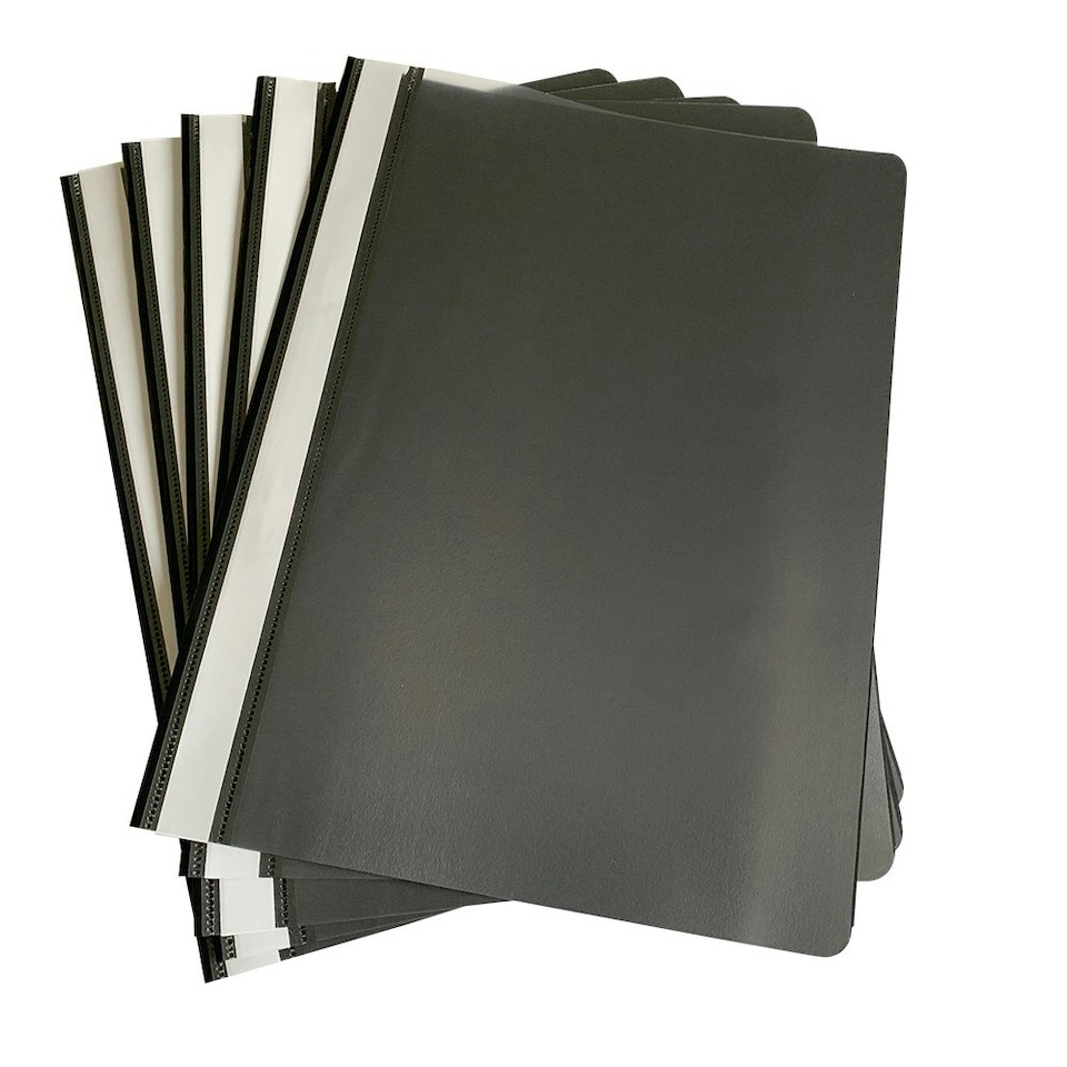 image 1 of Pack of 12 Black A4 Project Folders by Janrax