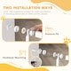 image 7 of PawHut 180cm Extra Tall Pet Gate Cat Gate with Narrow Gap, 77-104cm Wide