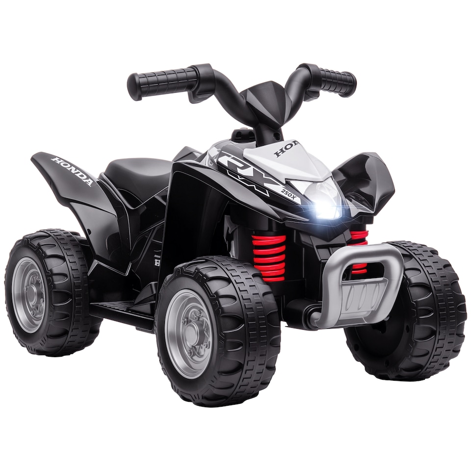 image 1 of AIYAPLAY Electric Car for Kids, Honda Licensed Kids Electric Quad Bike, 6V Ride on Car ATV Toy with LED Light, Horn, for 1.5-3 Years, Black