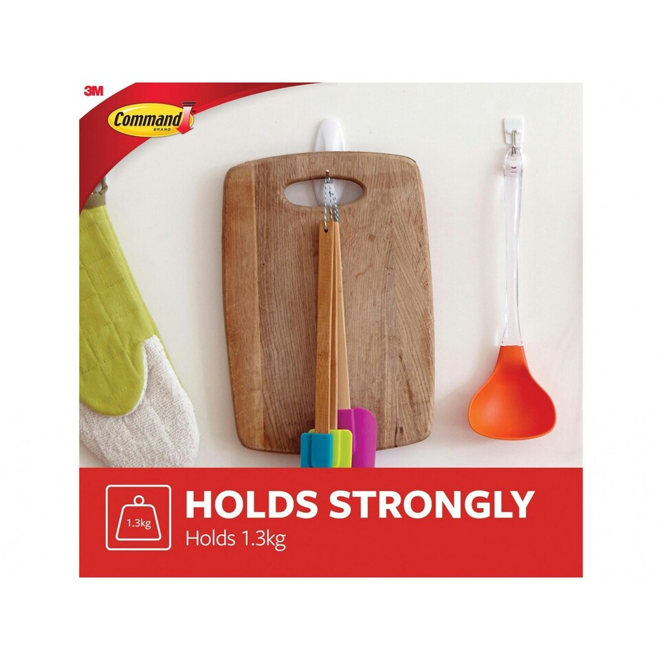 image 1 of Command Medium Wire Hooks (pack 2) - Multi Colour - One Size