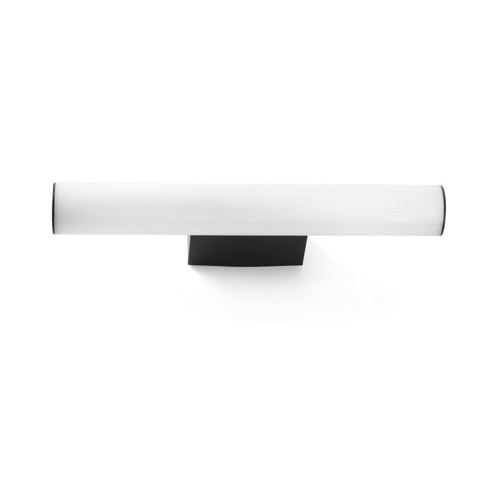 image 1 of Volga Integrated LED Picture Light Wall Light Black, 3000K, IP44