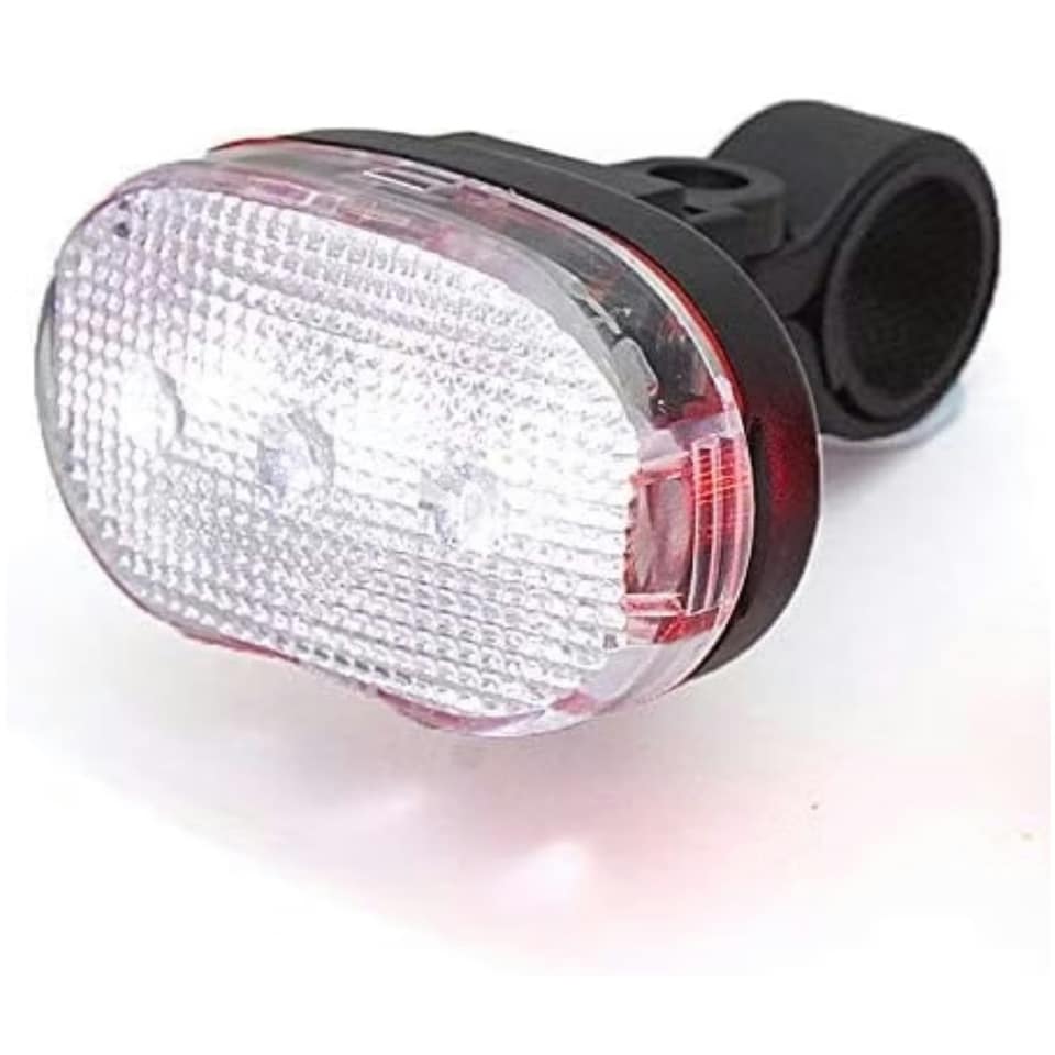 image 1 of Sport Direct Mega Bright 3 LED Bike Front Light with Free Batteries