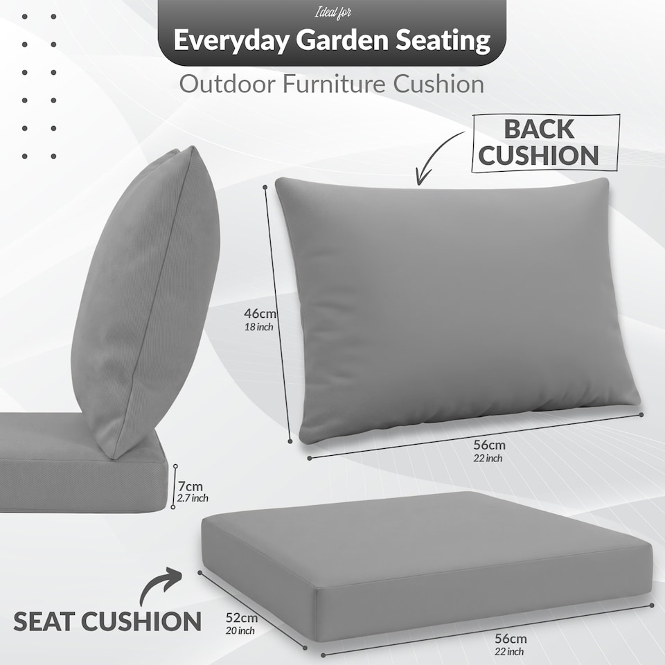 image 1 of Keter Allibert California 2 Seater Cushion Pad with Pillow
