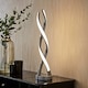 image 2 of ValueLights Infinity Double Twist Integrated LED Table Lamp | Silver