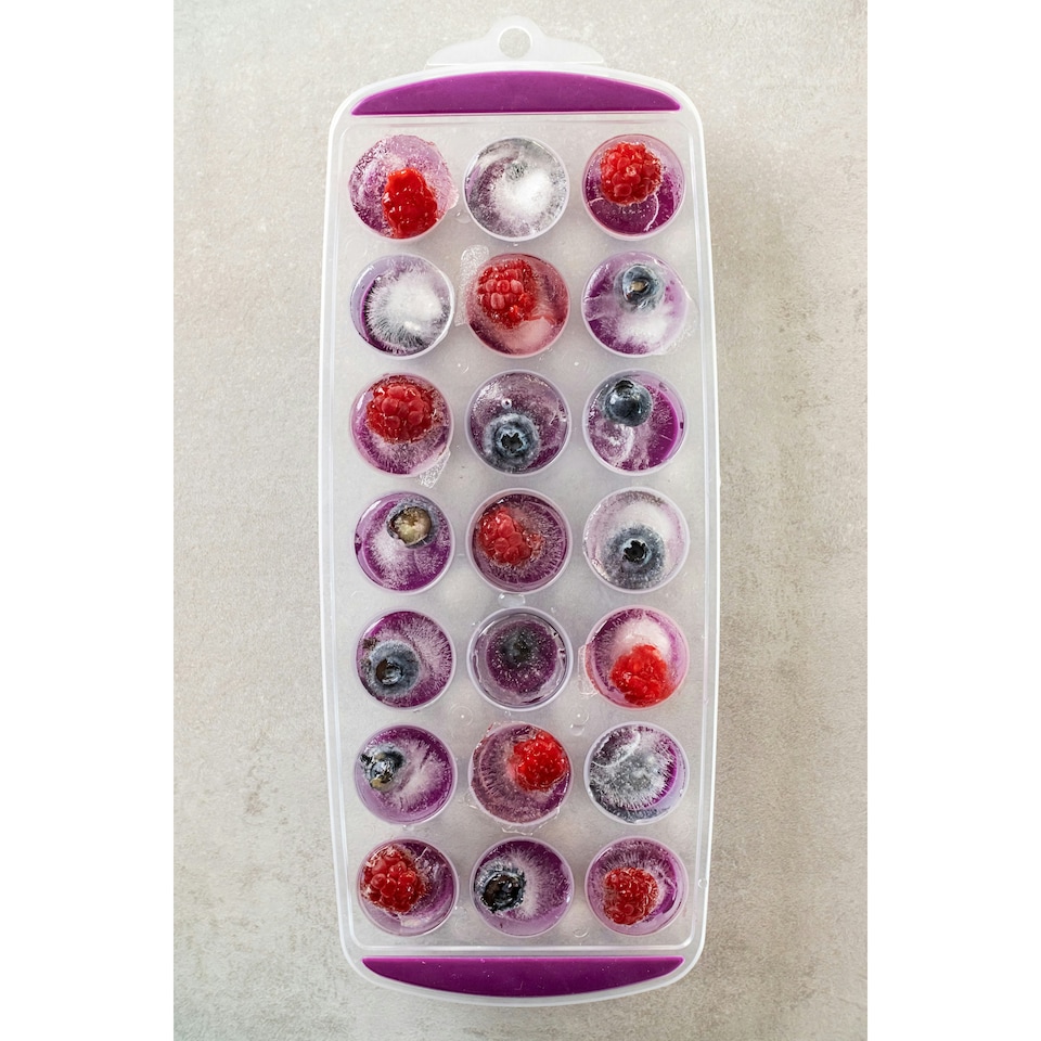 image 1 of Colourworks Silicone Ice Cube Tray Purple