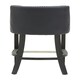 image 5 of Interiors by Premier Black Bar Stool with Back, Velvet Seat Breakfast Bar Chair, Kitchen Stool with Footrest, Chair for Bar, Home