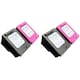 image 1 of 2x HP 301 Black & Colour Refilled Ink Cartridges - Replaces HP 301 Black & Colour