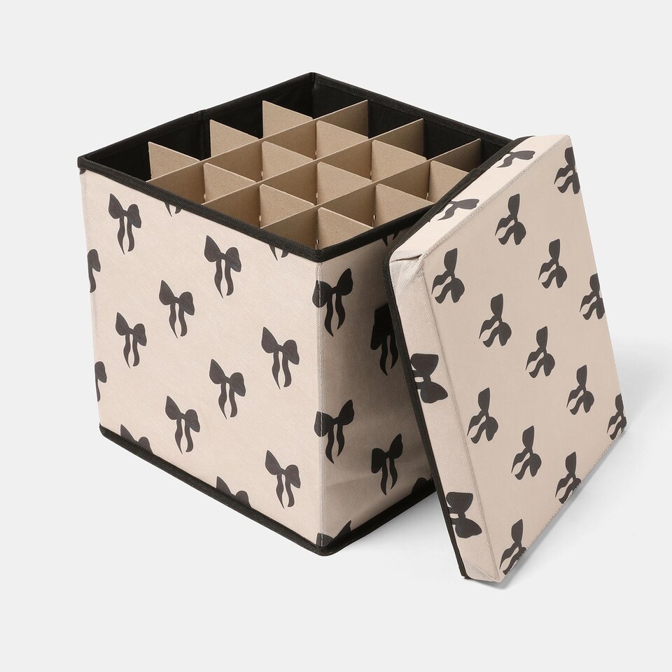 image 1 of OHS Christmas Bauble Storage Box Festive Decoration Organiser 64 Slots