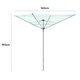 image 7 of KCT 4 Arm Rotary Washing Line - 40m Drying Area | Green | Silver