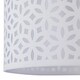 image 3 of White Laser Cut 33cm Pendant Lightshade White