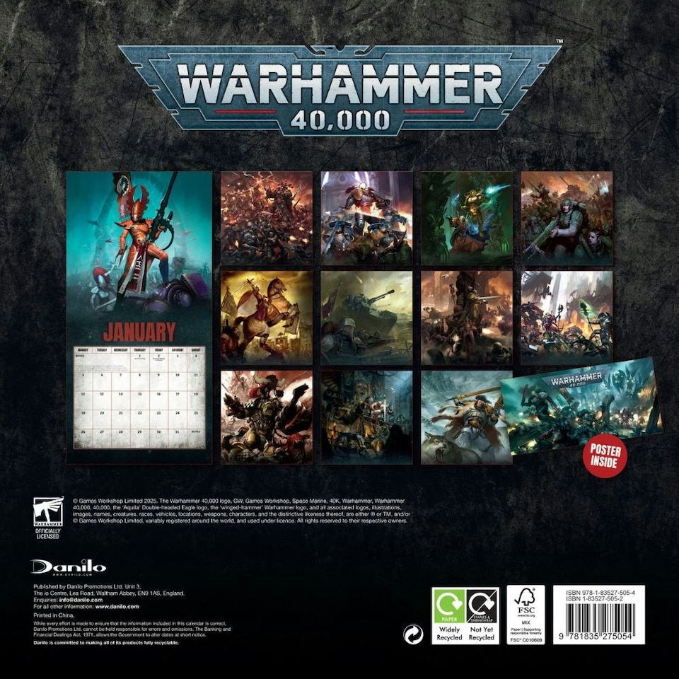 image 1 of WARHAMMER 2026 SQUARE CALENDAR