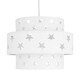 image 2 of First Choice Lighting Pair of White Star Two Tier Light Shades White