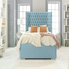 Philly Plush Single Bed Frame - Duck Egg