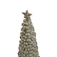 image 2 of Small Cedar Tree with Star - Resin - L6 x W6 x H17 cm - Beige