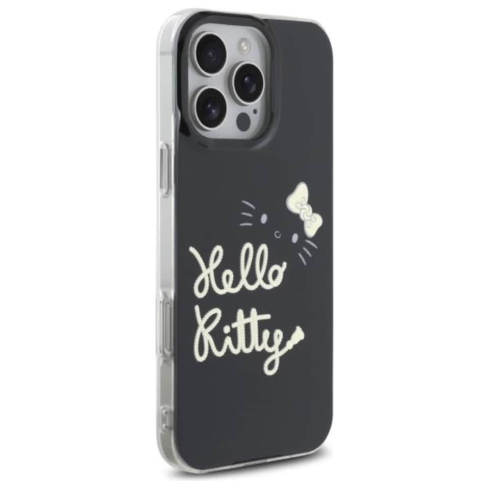 image 1 of Hello Kitty IML Golden Diva Case with MagSafe for iPhone 16 Pro Max 6.9 Black - HKHMP16XHGDIK
