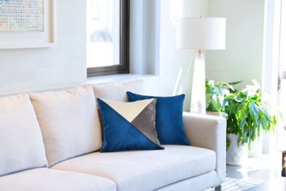 image 1 of Picasso Cushion Cover Navy | Blue | Blue