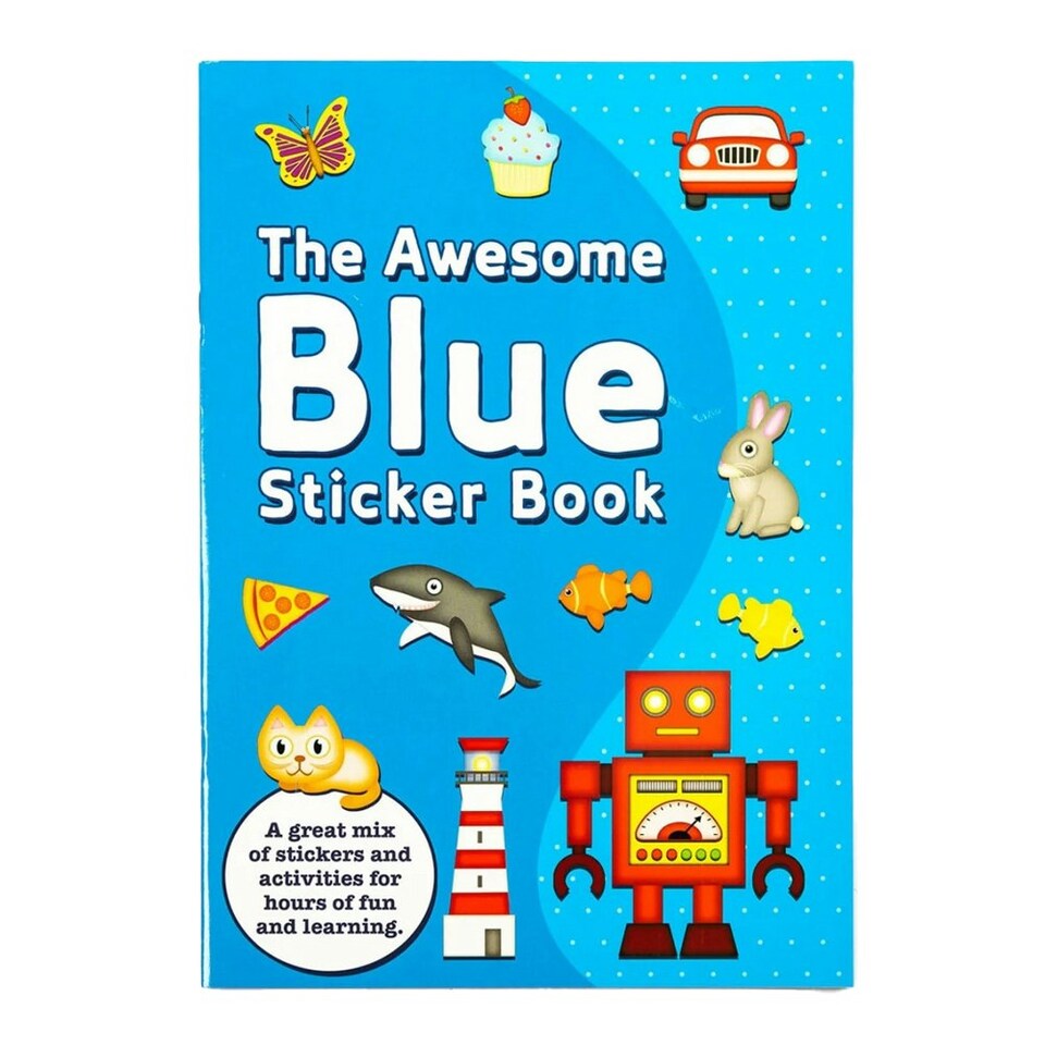 image 1 of Alligator The Awesome A4 Sticker Book - Blue/Multicoloured - One Size
