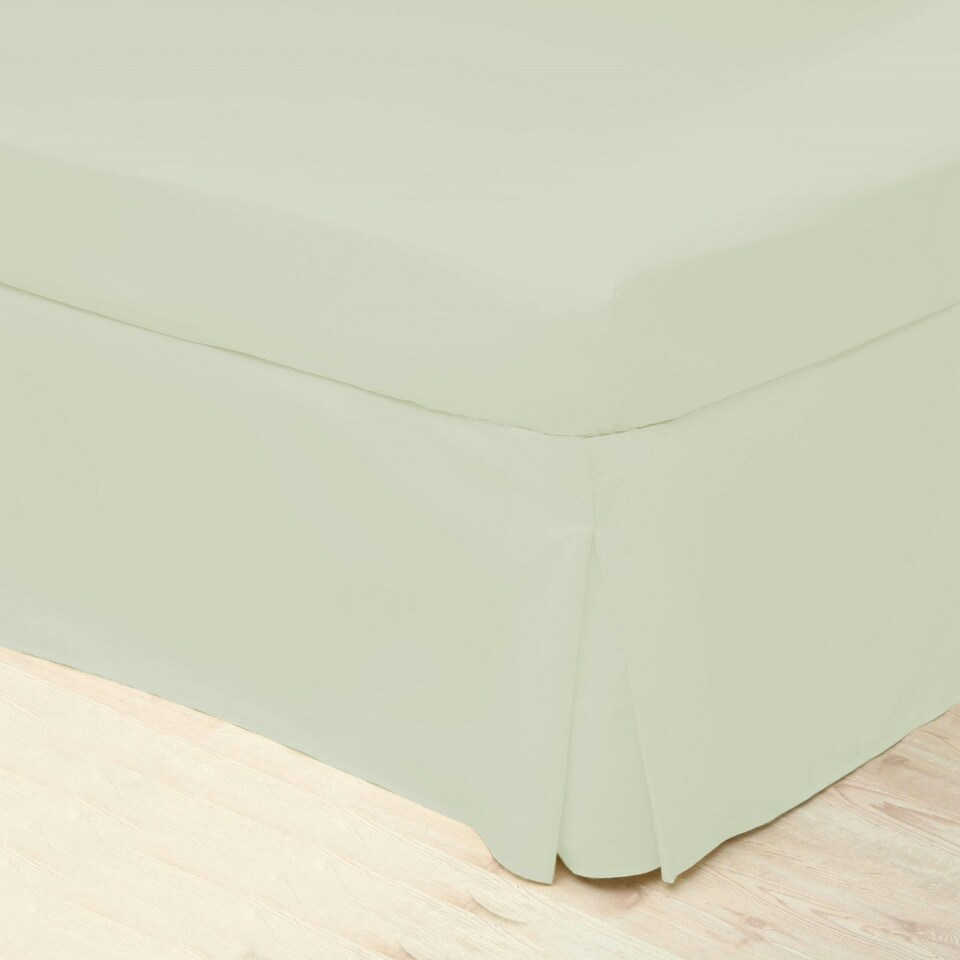 image 1 of Belledorm Easycare Percale Platform Valance - Green Apple - Superking
