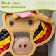 image 4 of Tiny Dining Unicorn Bamboo Suction Plate - Olive Green Green