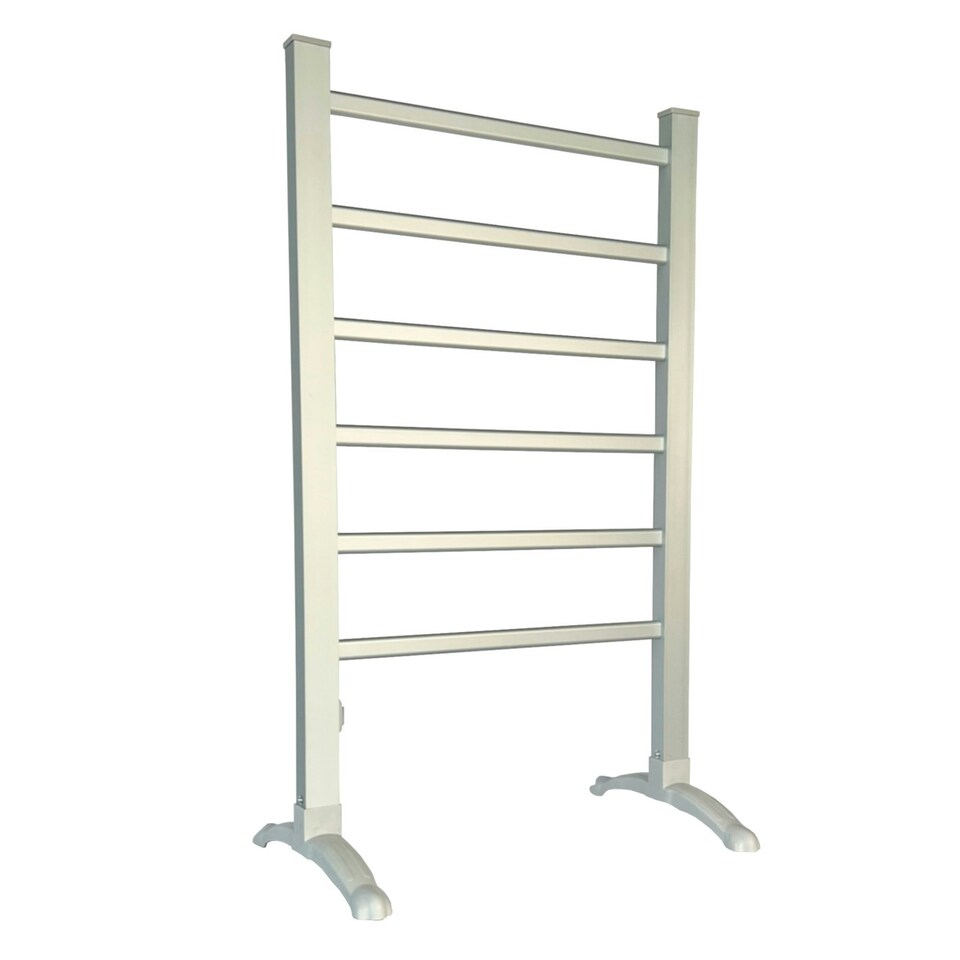image 1 of Oypla Portable Aluminium Electric Towel Rail Warmer with 6 Heated Bars