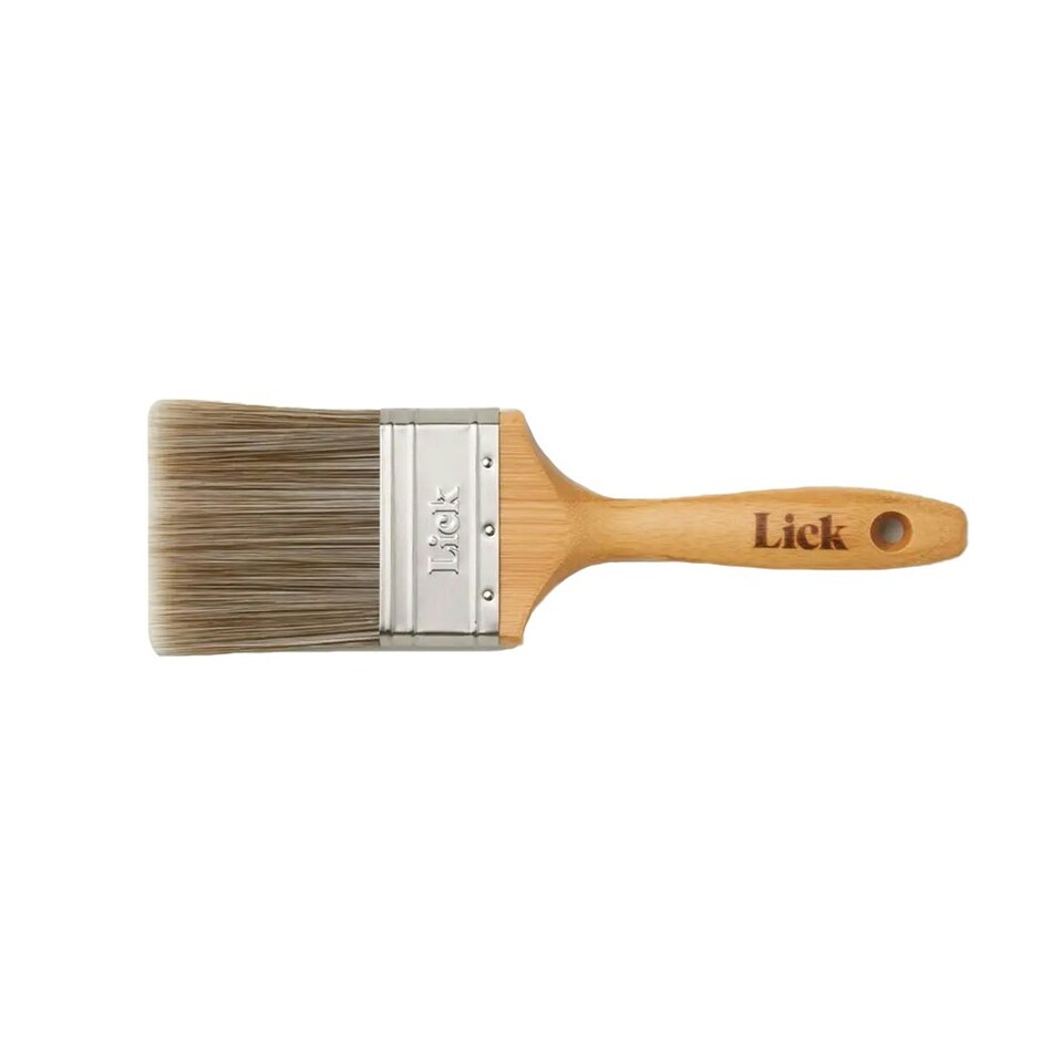 Lick Pro Bamboo Flat Paint Brush - Brown - 3in