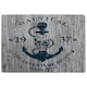 image 1 of Anchor Print on Wood (Rug) Blue | Large: 140x200cm