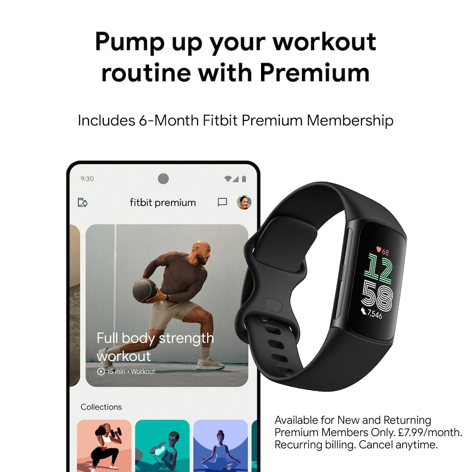 image 1 of Fitbit Charge 6 - Obsidian / Black