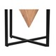 image 4 of Small Side Table Home ESPRIT Brown Black Metal Acacia 41 x 41 x 67 cm