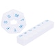 image 1 of Ashley 2pc Plastic Pill Box Set - White