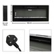image 5 of Living and Home 40 Inch Electric Fireplace- Recessed/Wall-Mounted with Touch Screen and Remote,1800W