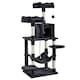 image 1 of Yaheetech 149 cm Multilevel Cat Tree with Plush Perch Black