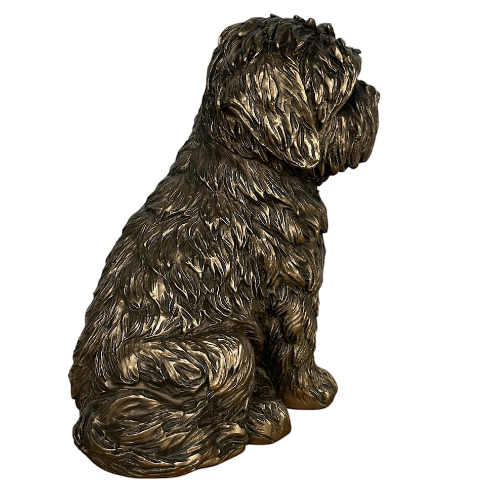 image 1 of Shih Tzu Figurine Leonardo Reflections Bronzed. Gift Boxed