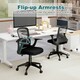 image 8 of COSTWAY Ergonomic Mesh Office Chair Height Adjustable Black Black