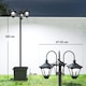 image 7 of Outsunny Solar Lamp Post Dusk-to-Dawn Sensor 185 cm Black | Black | Black | 52 x 52 x 185 cm