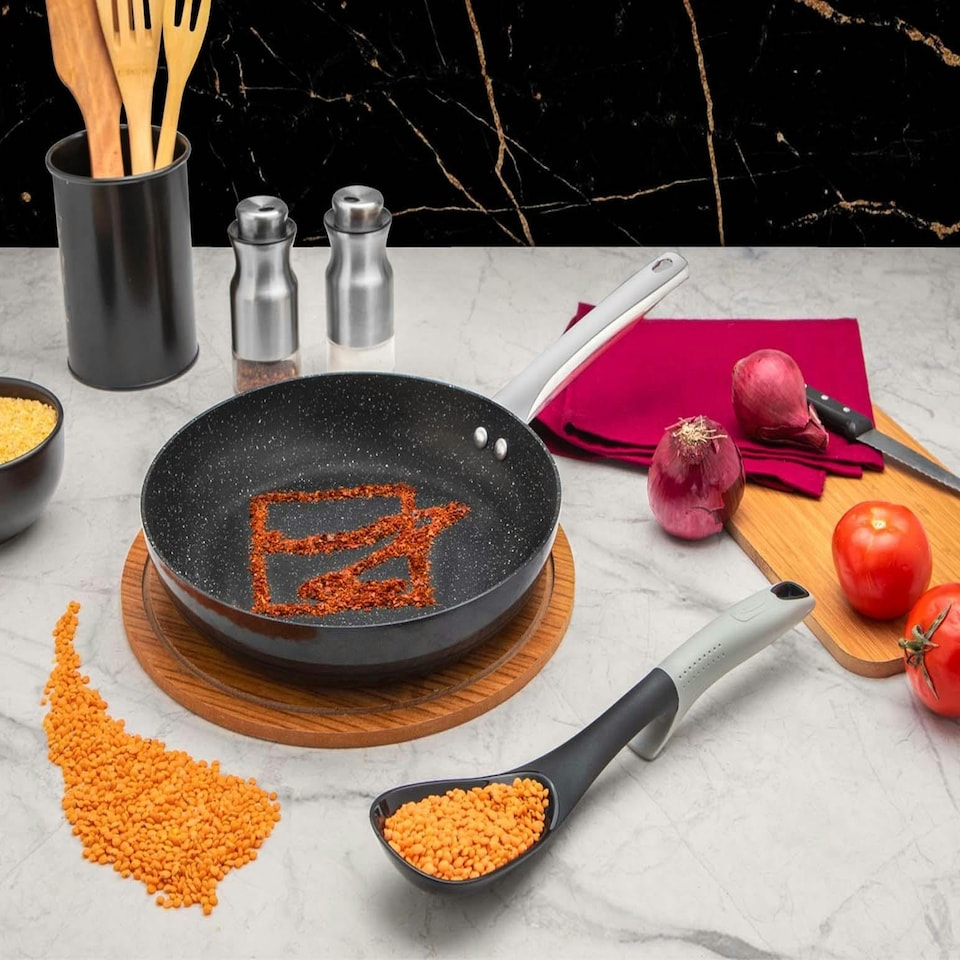 image 1 of Zest Gusto Collection Non-Stick Granite Frying Pan - 28 cm Frying Pan (3 Lt)
