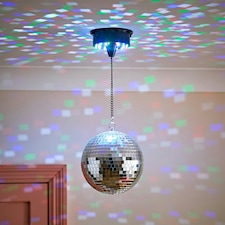 ValueLights Disco Ball Silver Ceiling Light Pendant | Silver