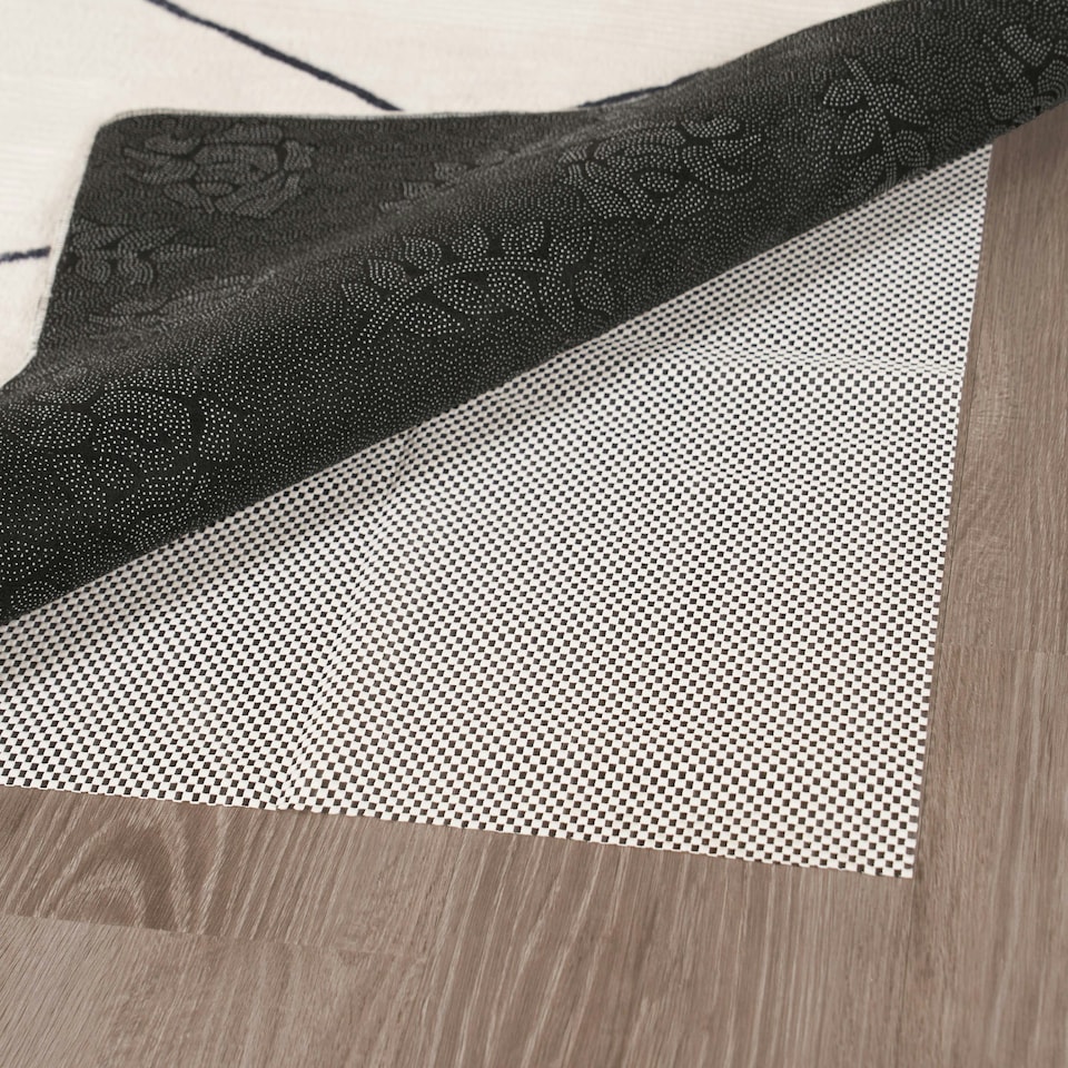 image 1 of OHS Anti-Slip Rug Mat Gripper Carpet Underlay, 110x160cm - Neutral