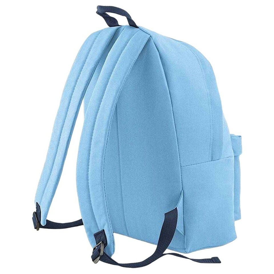 image 1 of Bagbase Original Plain Backpack - Sky Blue/French Navy - One Size
