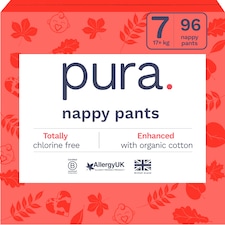 Pura Soft & Sensitive Nappy Pants Size 7, 96ct