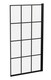 image 1 of Balterley Framed Grid Hinged Reversible Shower Bath Screen Toughened Safety Glass