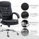 image 7 of HOMCOM Office Chair Computer Chair Executive Office Chair with Height Adjustable, Comfortable Desk Chair for Home Office Fabric Black
