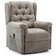 image 2 of Barnsley Fabric Electric Single Motor Rise Recliner Mobility Armchair (Brown)