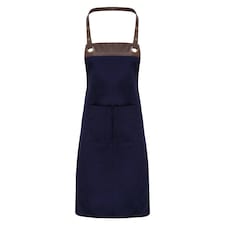 Premier Unisex Adult Espresso Full Apron | Brown | Navy/Brown | One Size | 1
