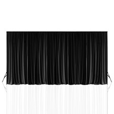 Blackout Polyester Photography Backdrop for Studio Photo Shoot - 3x6m