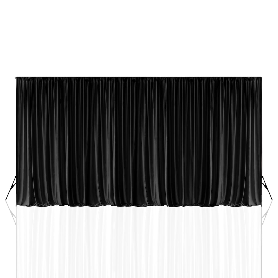 image 1 of Blackout Polyester Photography Backdrop for Studio Photo Shoot - 3x6m